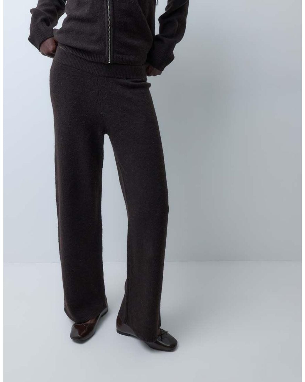 Vero Moda Brown Wide Leg Knitted Trousers Co-ord