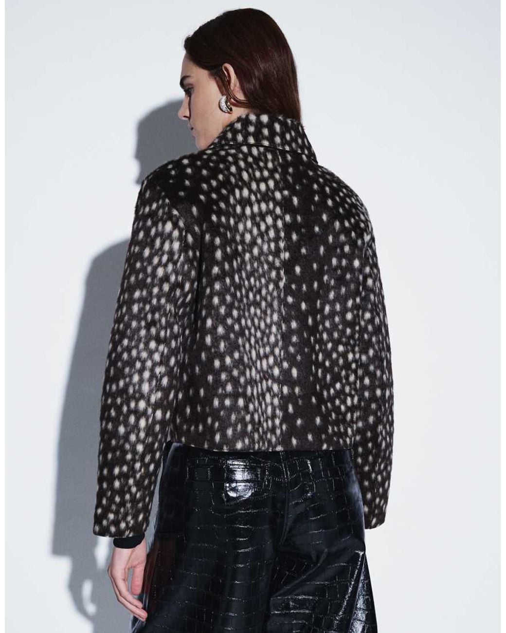 Giacca Corta di Mango in Black