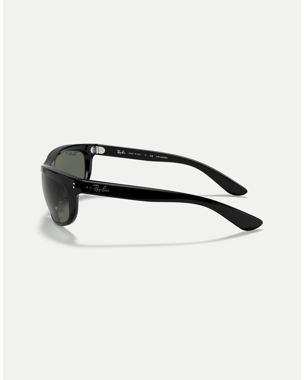 Ray-Ban – balorama – rechteckige, polarisierte sonnenbrille in Black für Herren