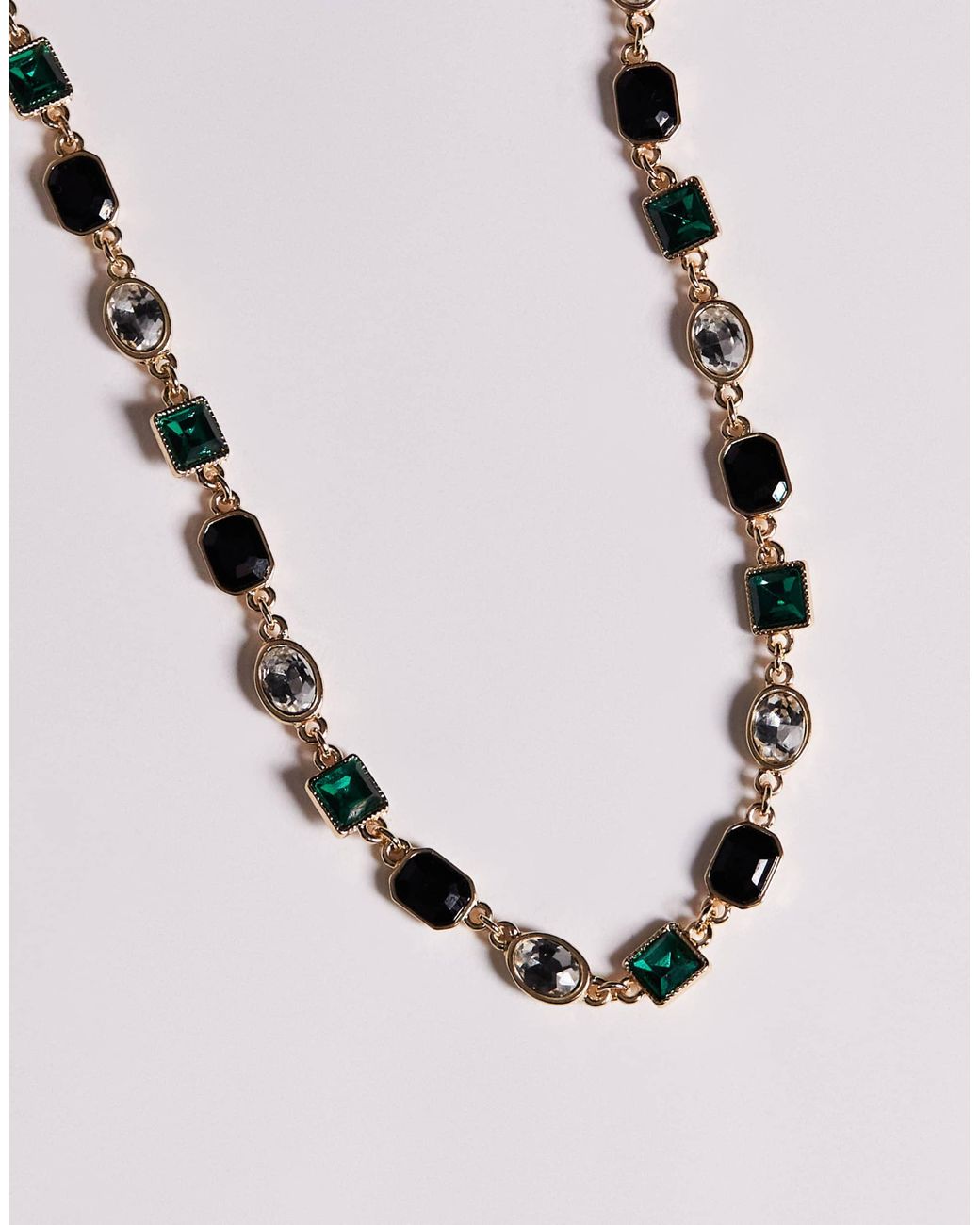 Collier orné ASOS pour homme en coloris Gray
