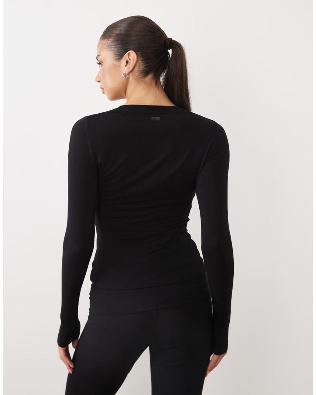 Cotton On Black Soft Lounge Henley