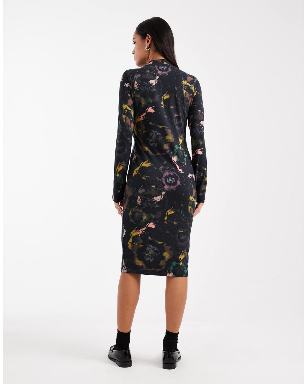 Robe à fleurs Fred Perry en coloris Black