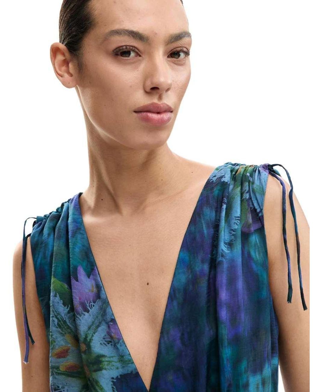Desigual Blue Night Garden Jumpsuit