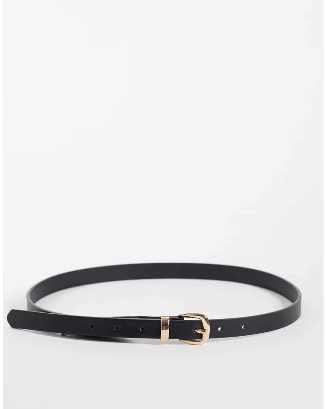 Gina Tricot White Slim Belt
