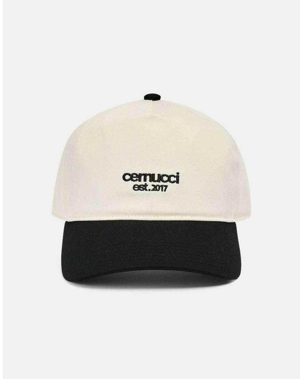 CERNUCCI White Contrast Micro Logo Cap for men