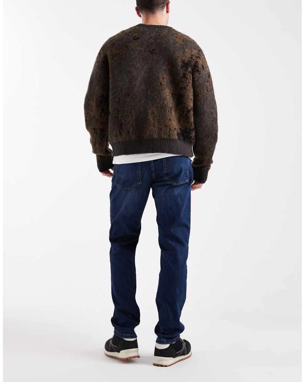 Only & Sons Blue Weft Regular Fit Stretch Jeans for men