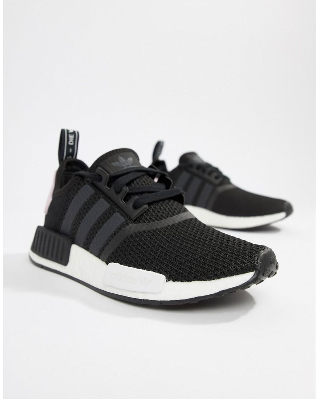 adidas Originals Nmd R1 Sneakers In Black And Pink | Lyst