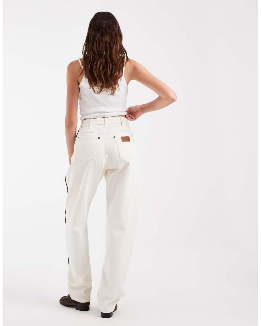 Wrangler White Barrel Denim Jeans