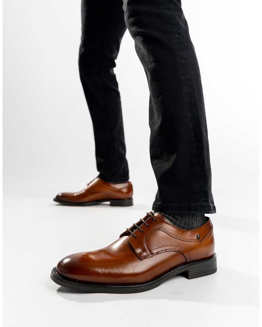 Base London Brown Sleeve Lace Up Shoe for men