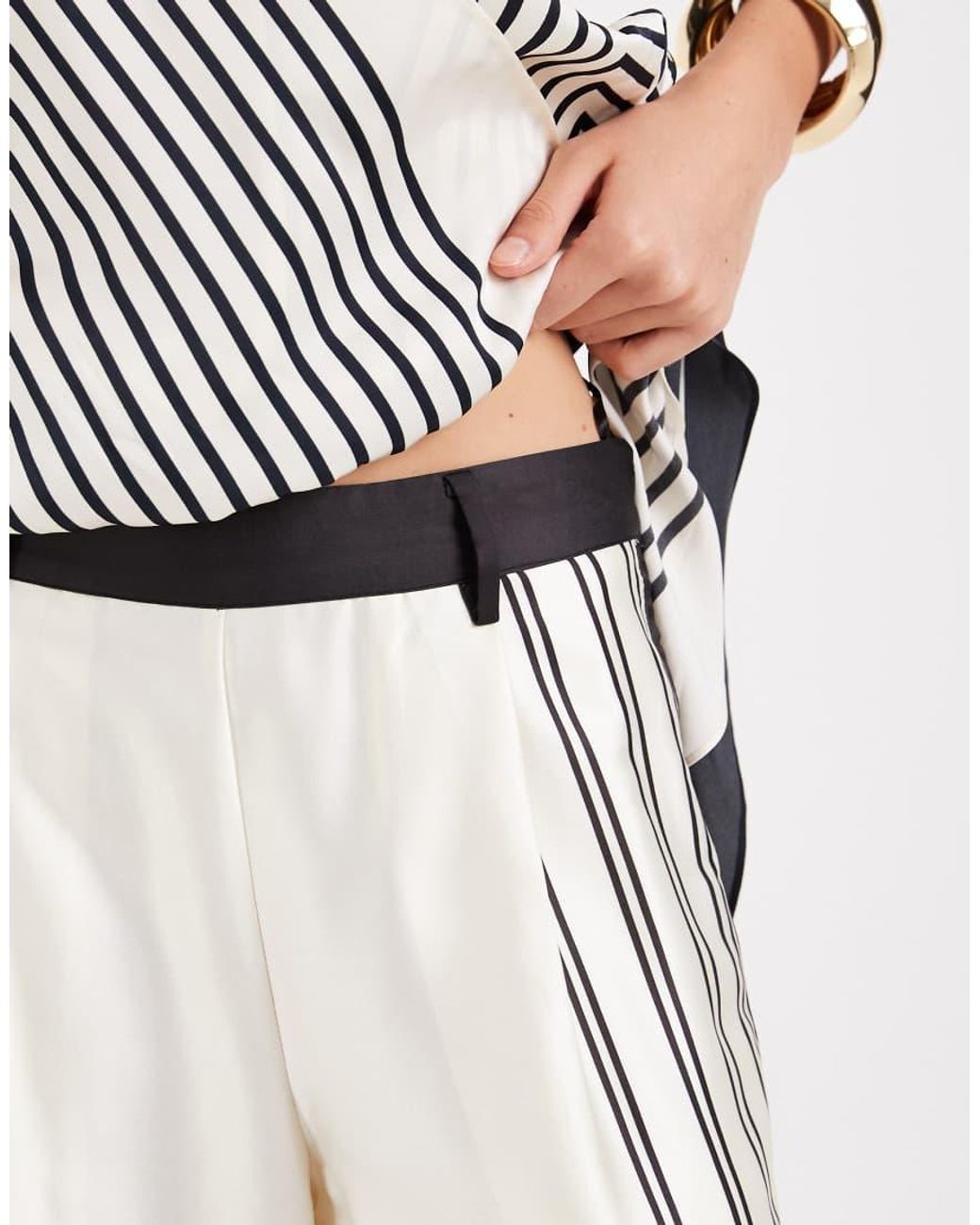 Vero Moda White Wide Leg Palazzo Trouser Co-ord
