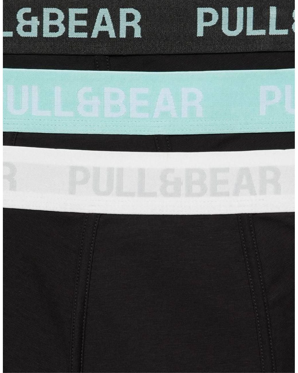 Pull&Bear Black Pack Of 3 Boxers for men