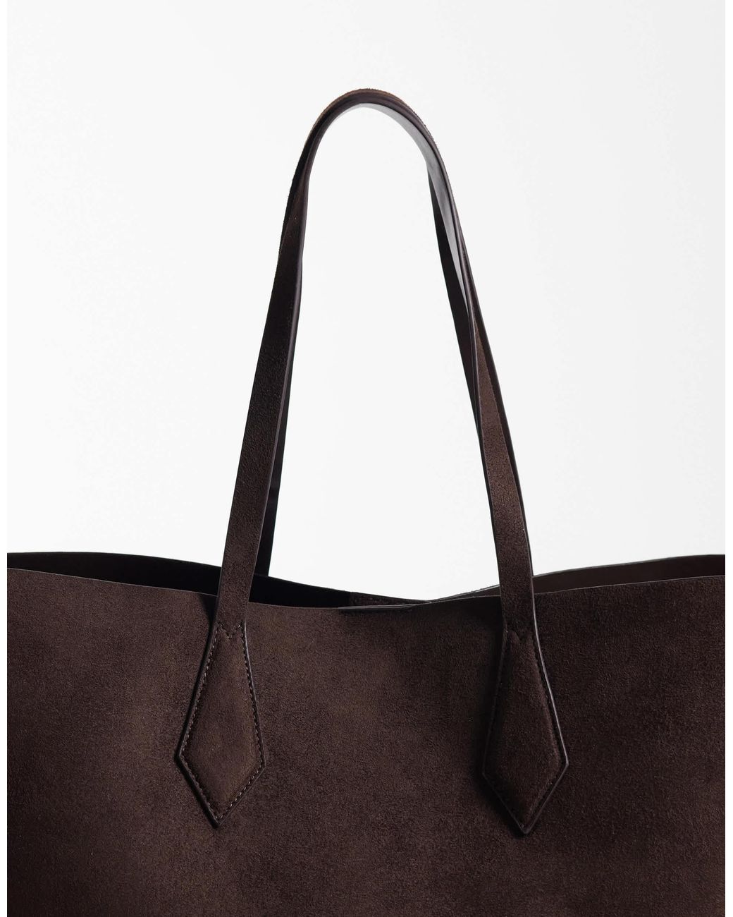 Threadbare Brown Shopper aus wildlederimitat