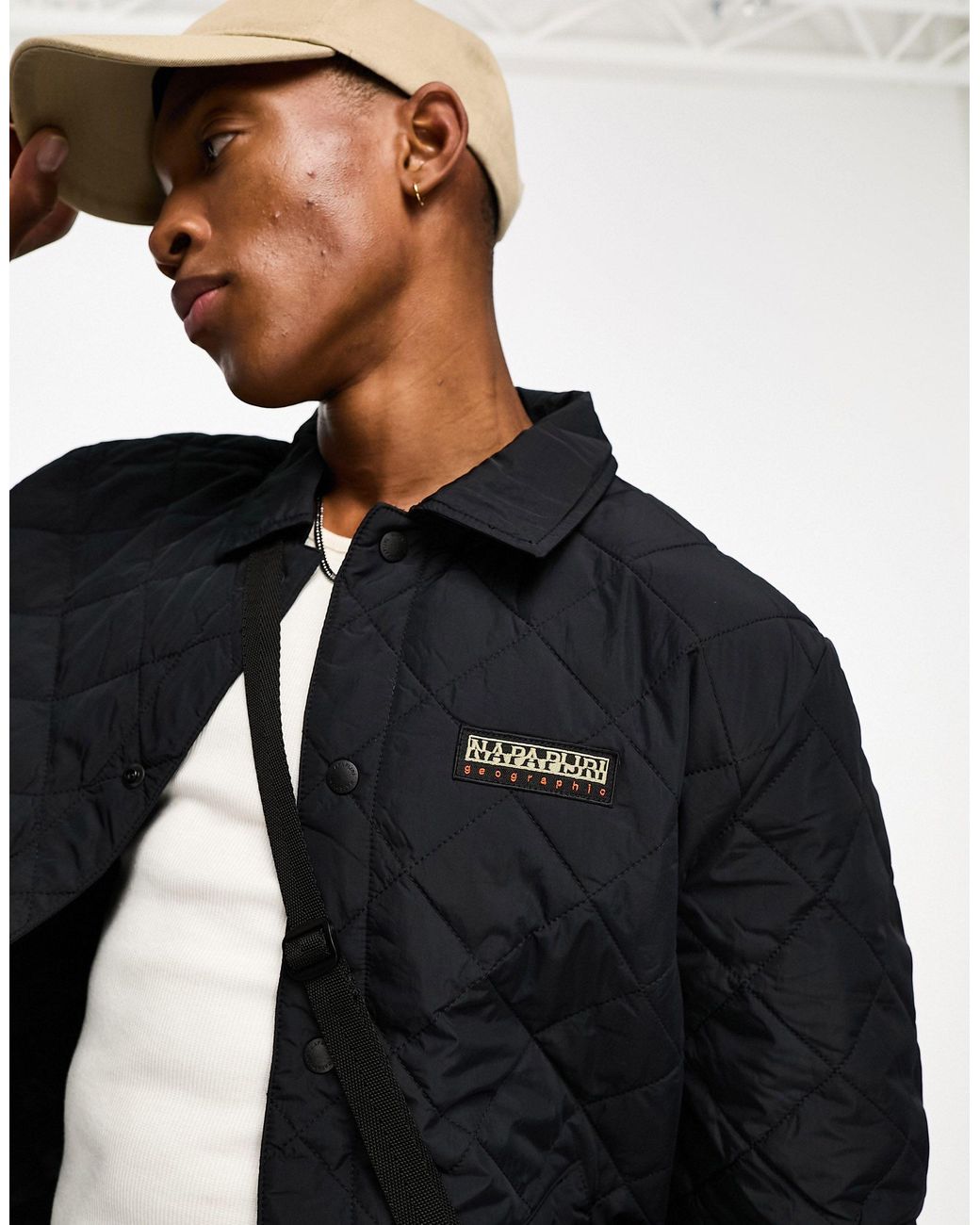 Quilted coach's cheap trucker jacket