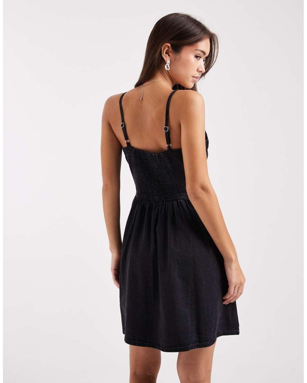 Levi's Black Denim Mini Dress