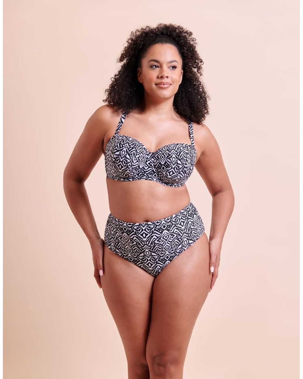 Curvy Kate Black Wild Horizon High Waist Bikini Brief