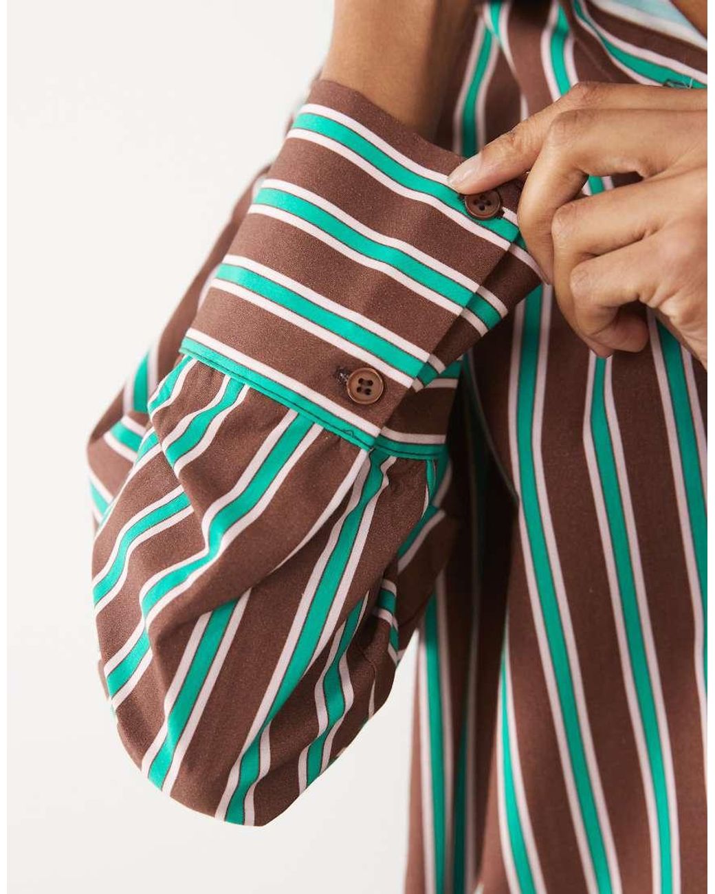 ASOS Multicolor Oversized Wide Cuff Shirt