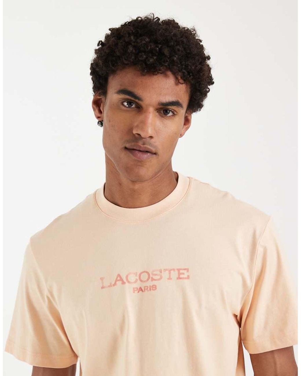Lacoste Natural Chest Logo Relaxed Fit T-shirt for men