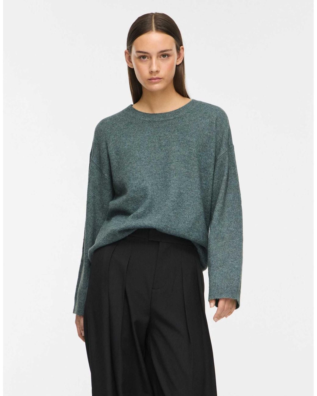 Pull en maille baumier Vila en coloris Green
