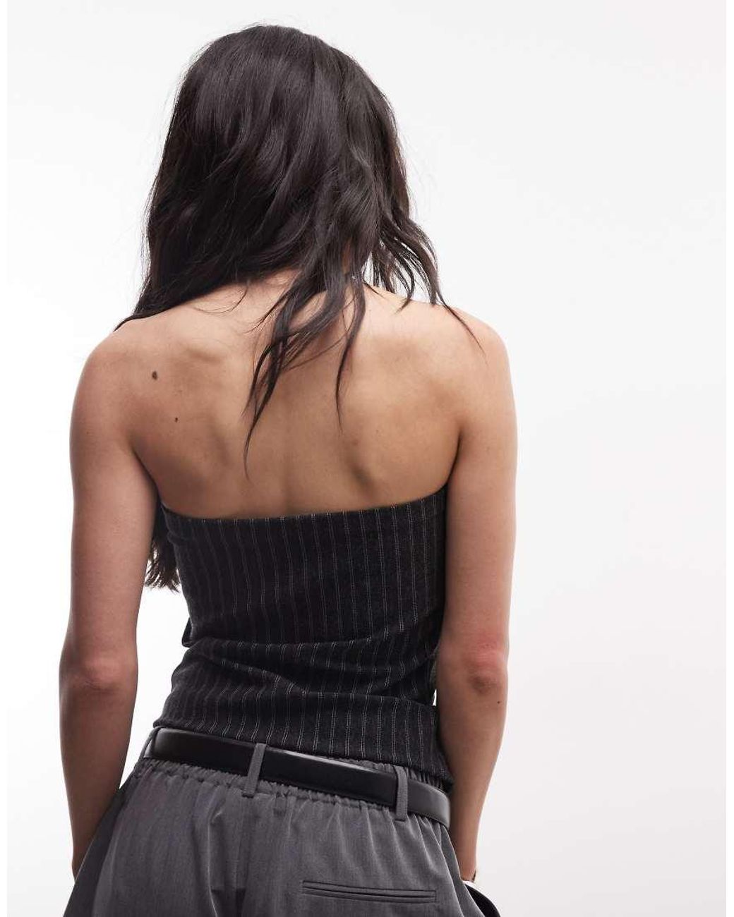 Weekday Black Bandeau Top
