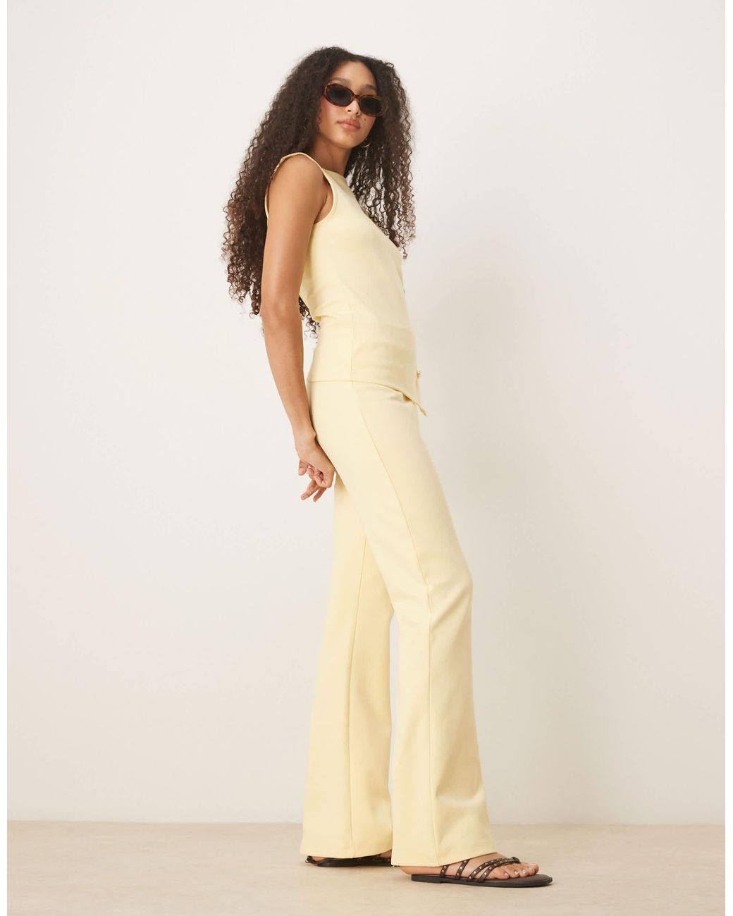 ASOS Natural Interlock Trouser Co-ord