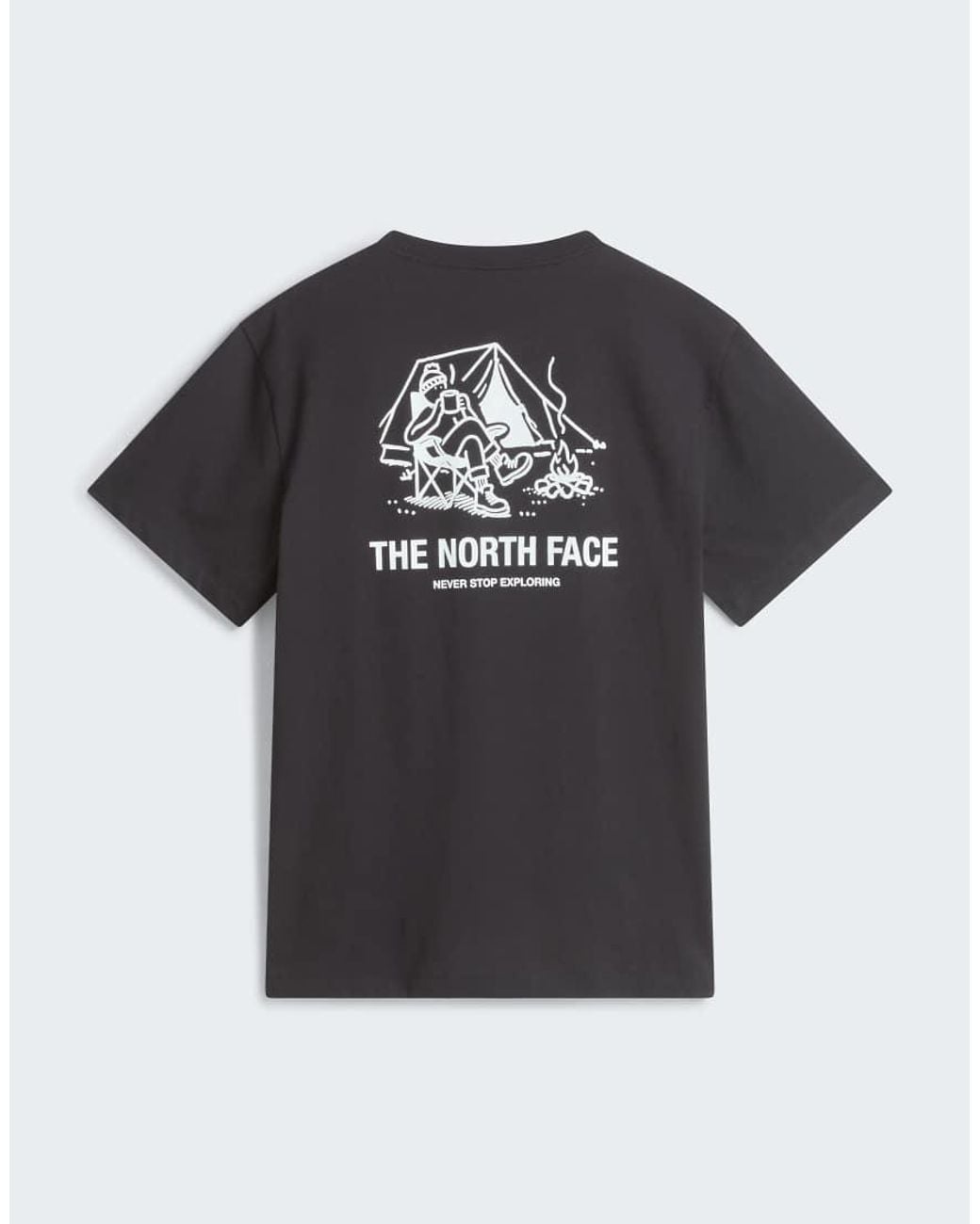 The North Face Black Campfire Relaxed Ss Tee for men