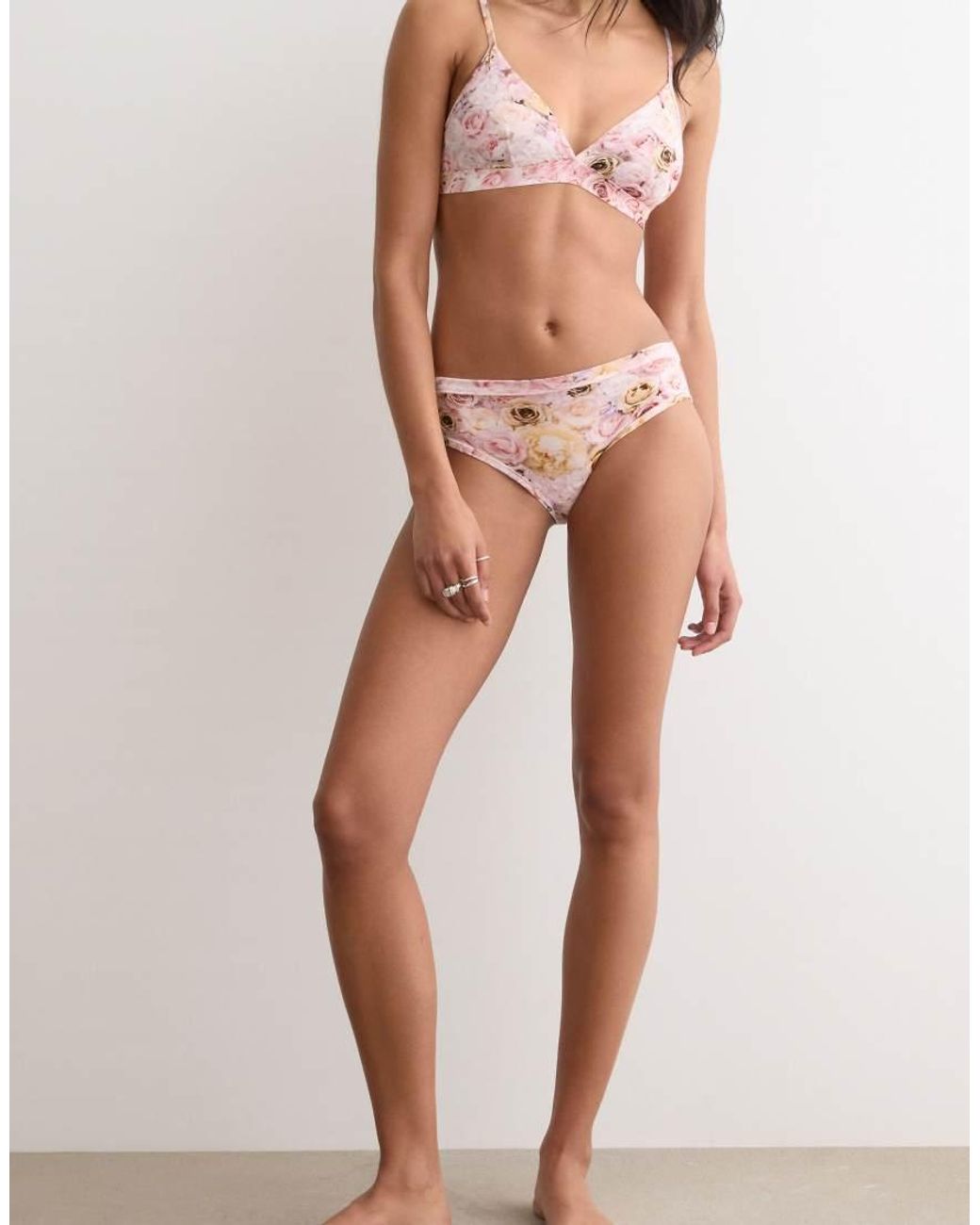 Intimissimi Brown I Bloom For You Knickers