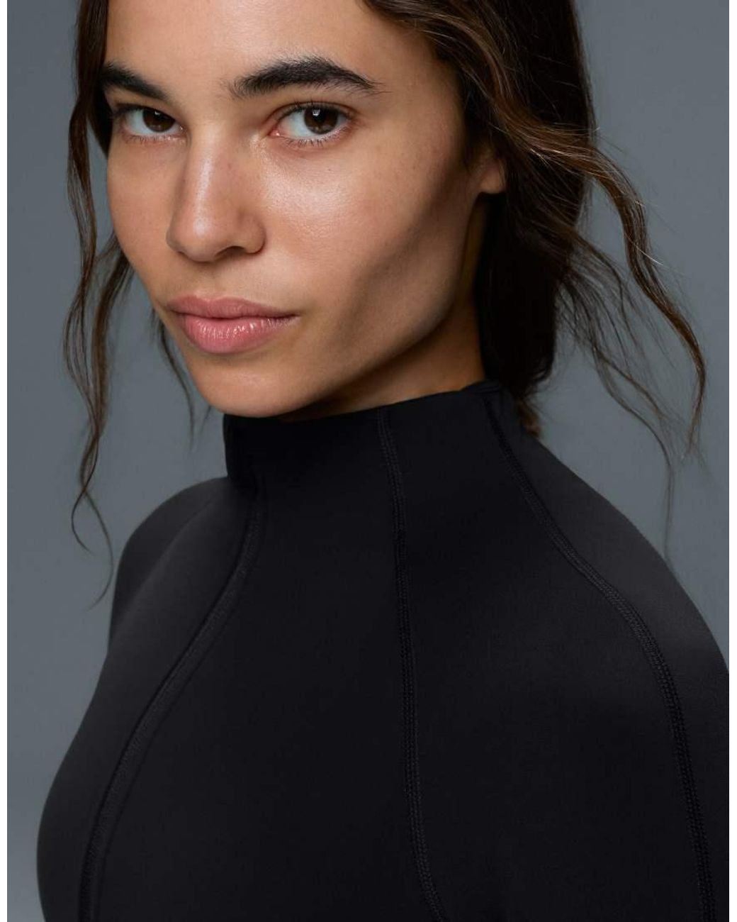 Oysho Blue Light Warm Jacket With Seams