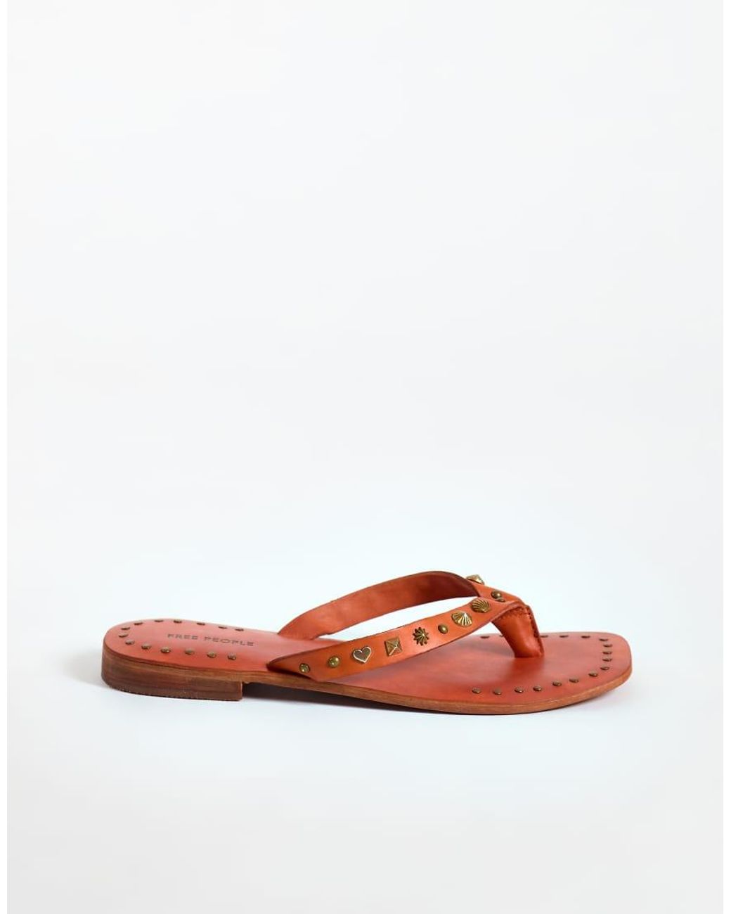 Free People Orange Tide Thongs