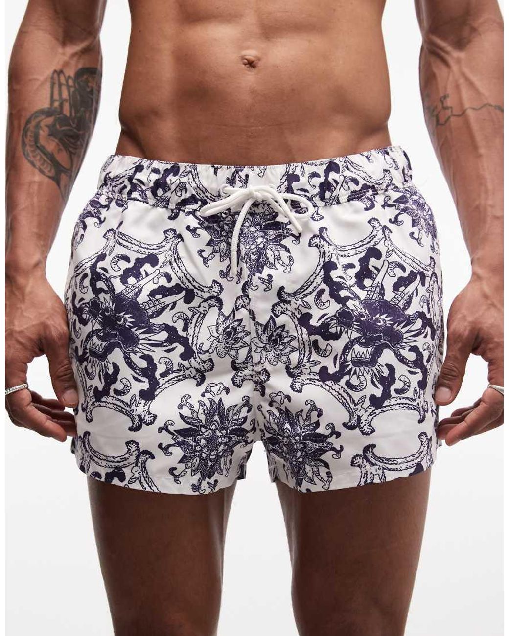 ASOS White Swim Shorts for men