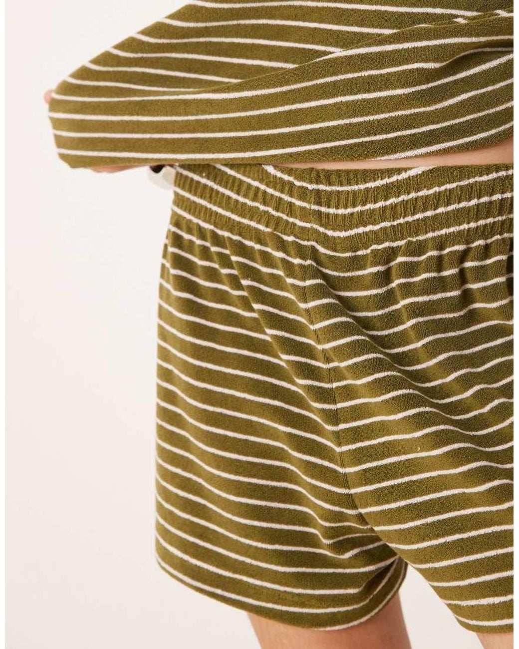 ASOS Green Towelling Boxer Short Co-ord