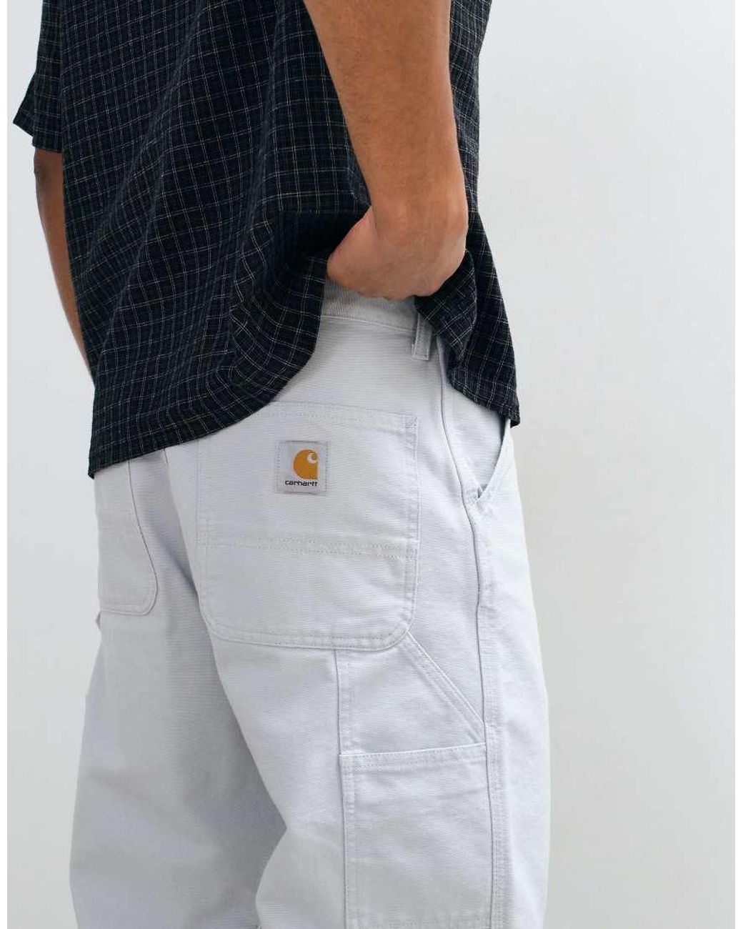 Carhartt Blue Single Knee Loose-Fit Carpenter Trousers for men
