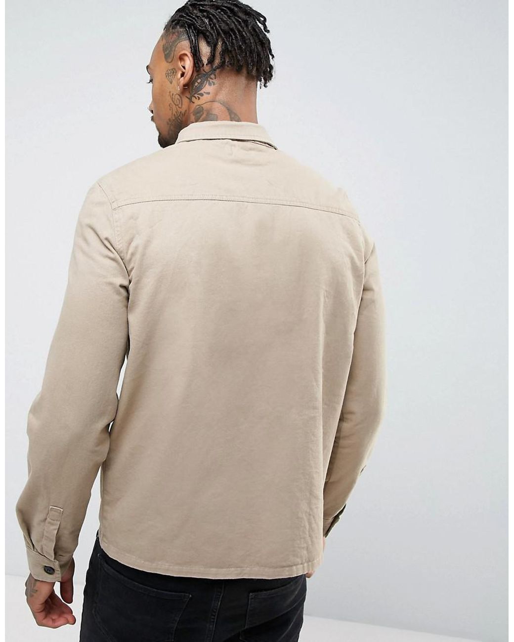 Another Influence Zip Shacket for Men | Lyst