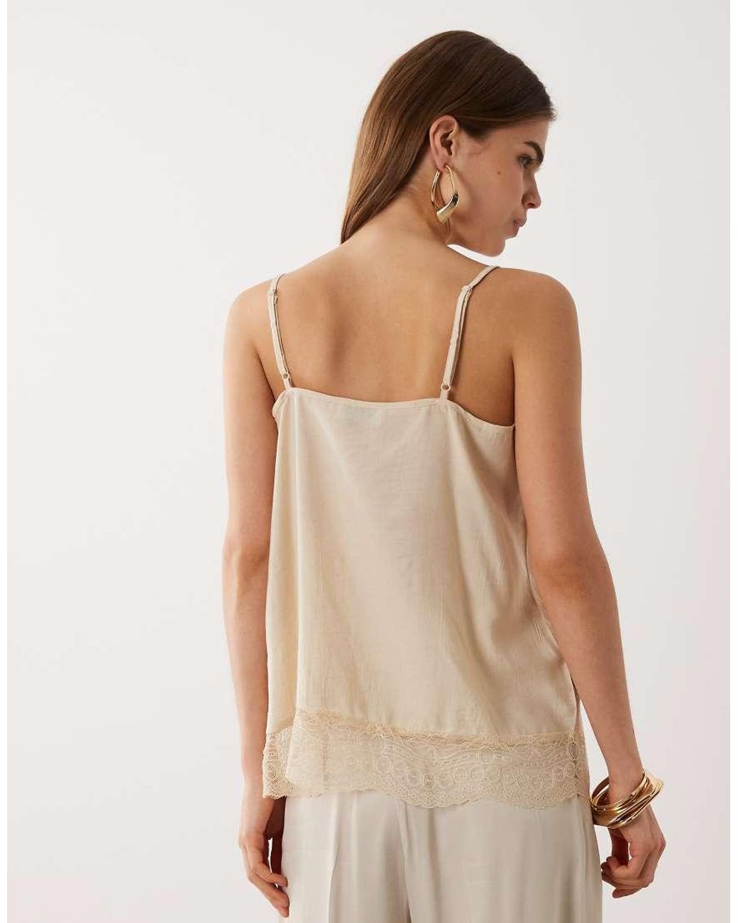 Jdy Natural Lace Details Cami Top