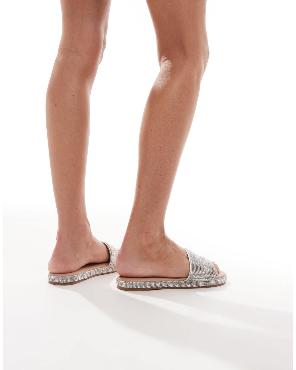 New Look White – verzierte sandalen