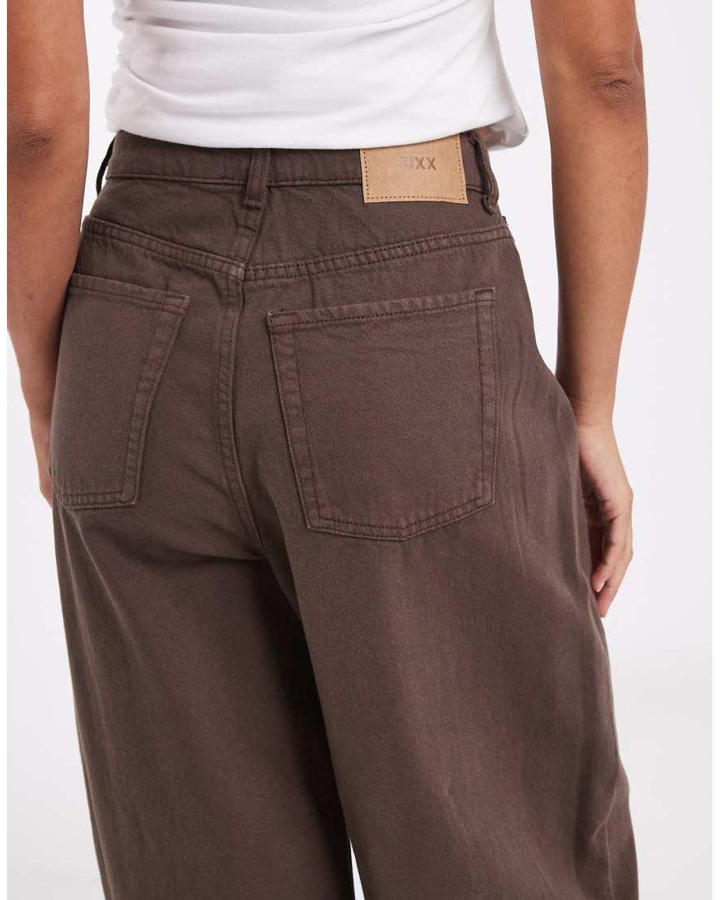 JJXX Brown Sakai baggy Barrell Jeans