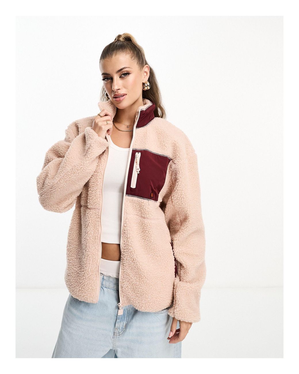 Ellesse teddy jacke sale