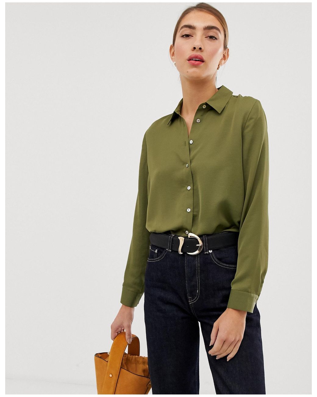 Camisa Stradivarius de color Verde | Lyst