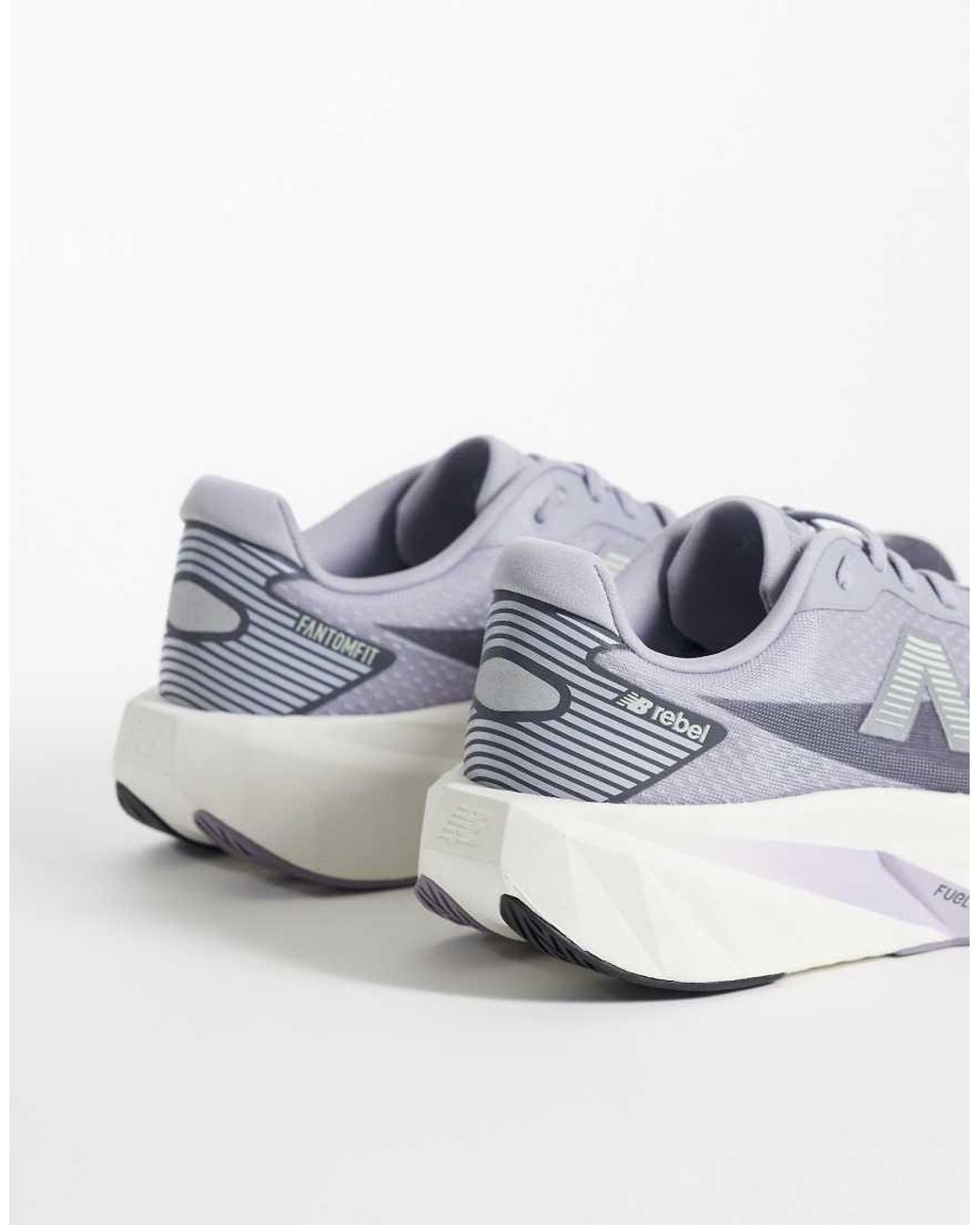 New Balance White Fuelcell Rebel V5 Running Trainers for men