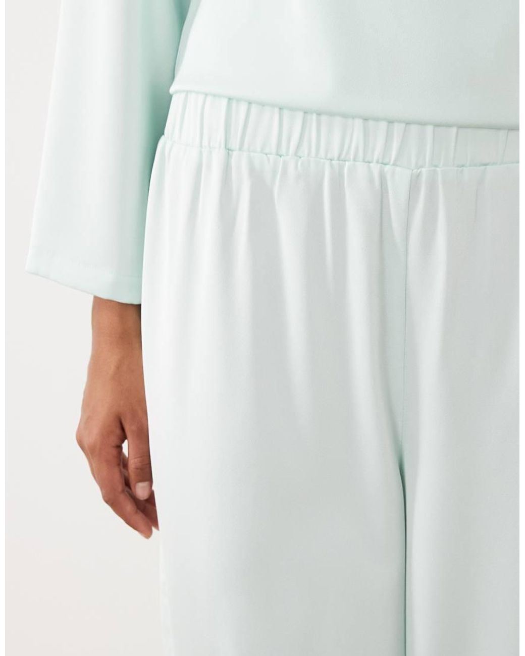 Iyal White Slim Wide Leg Trouser Co-Ord
