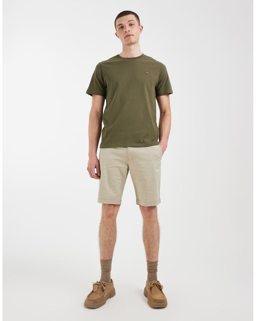 Levi's Green Original Batwing Logo T-shirt for men