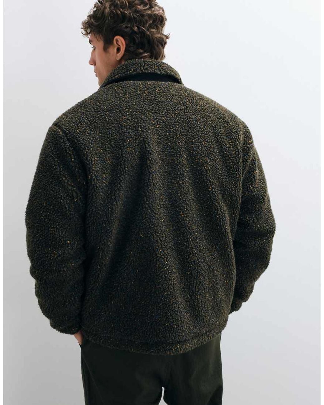 Redefined Rebel Gray Penn Borg Jacket for men