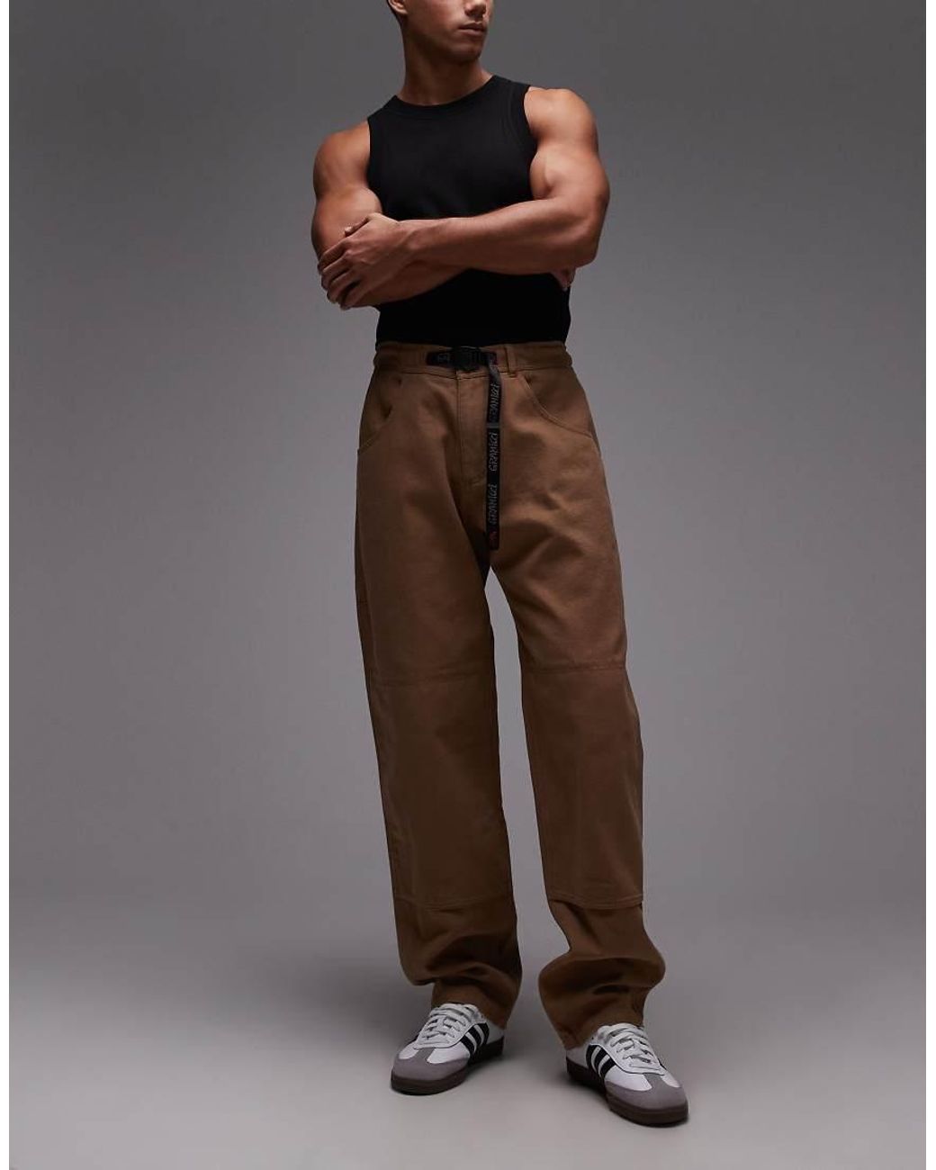 Gramicci Brown El Cap Straight Leg Double Knee Pants for men