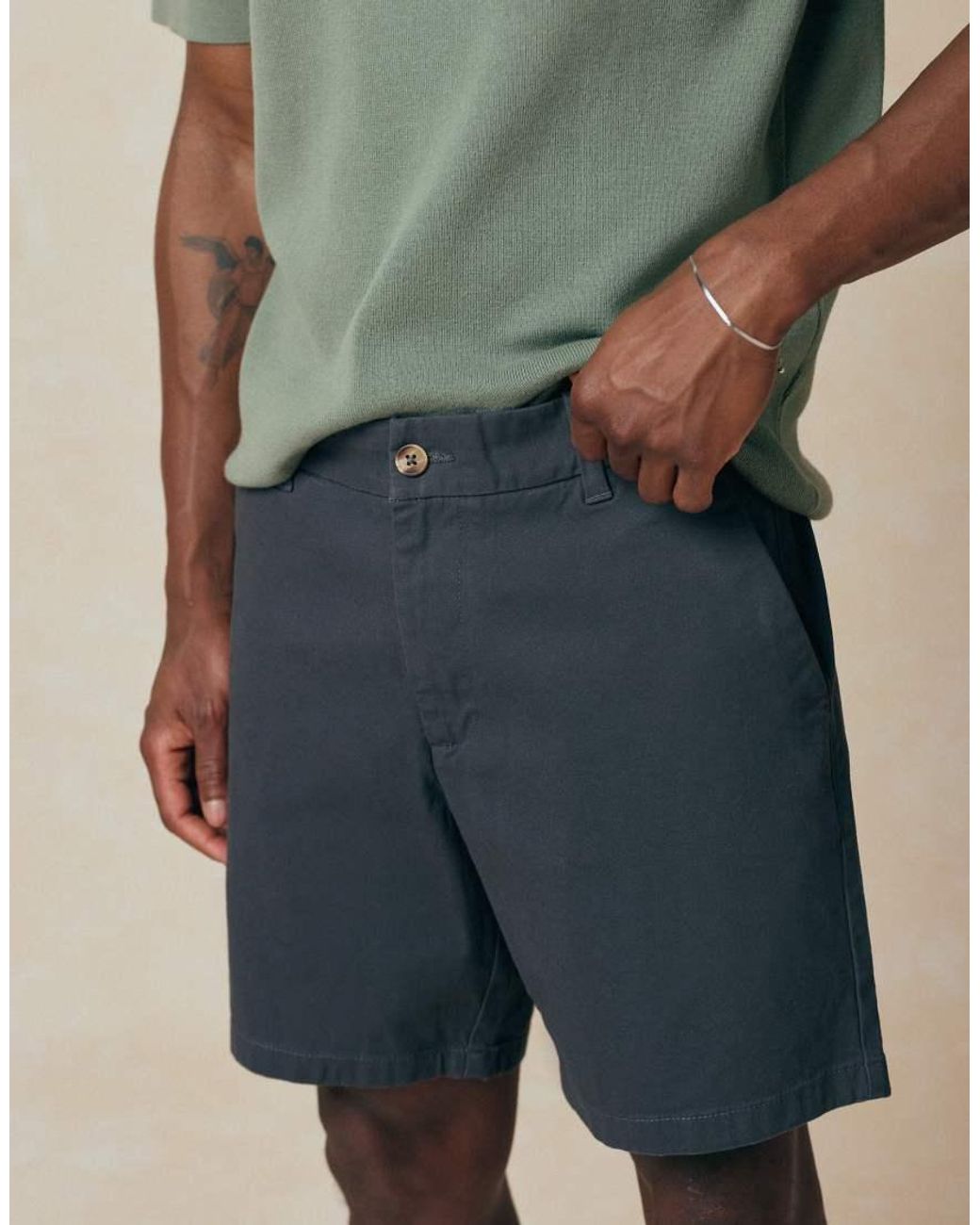 ASOS Natural Slim Fit Chino Shorts for men