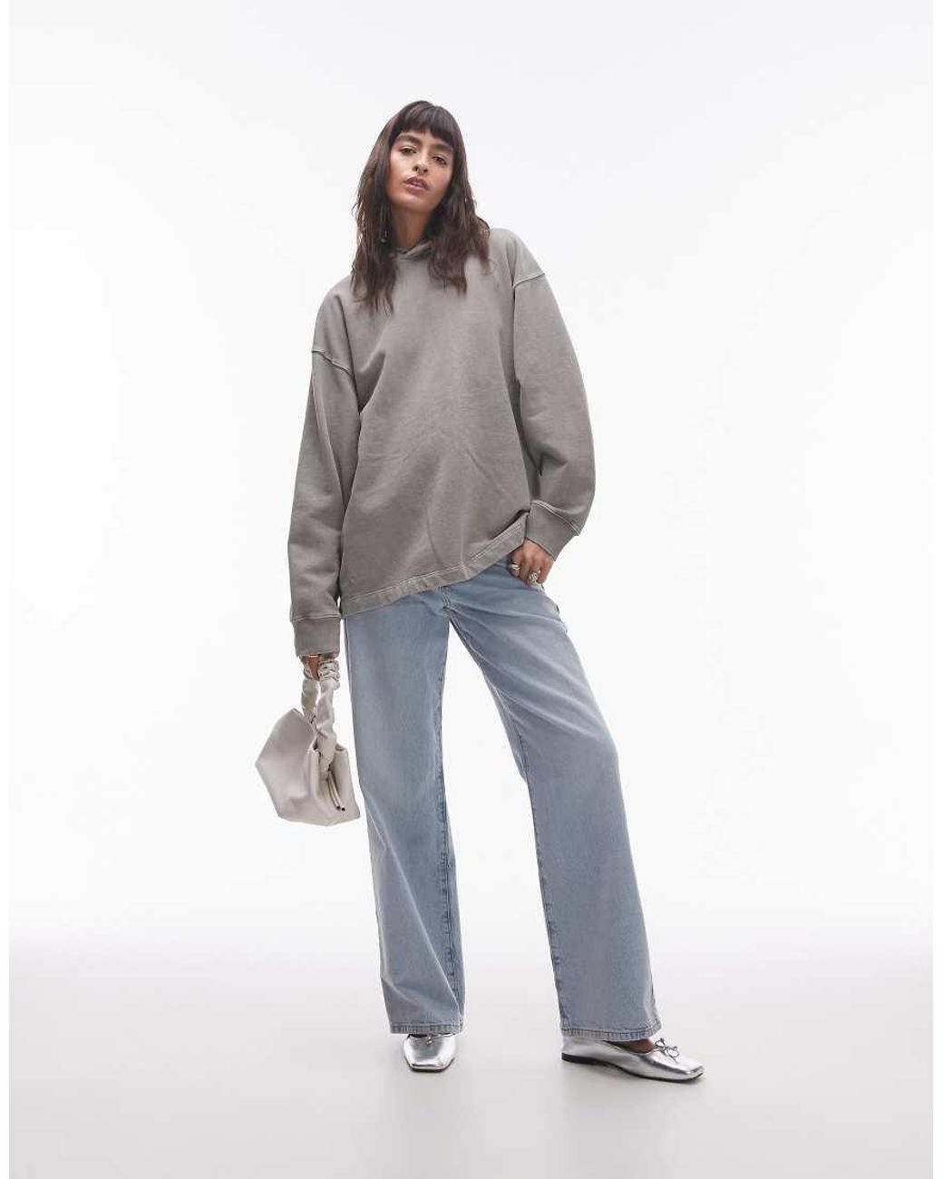 Topshop acid wash sweatshirt new arrivals