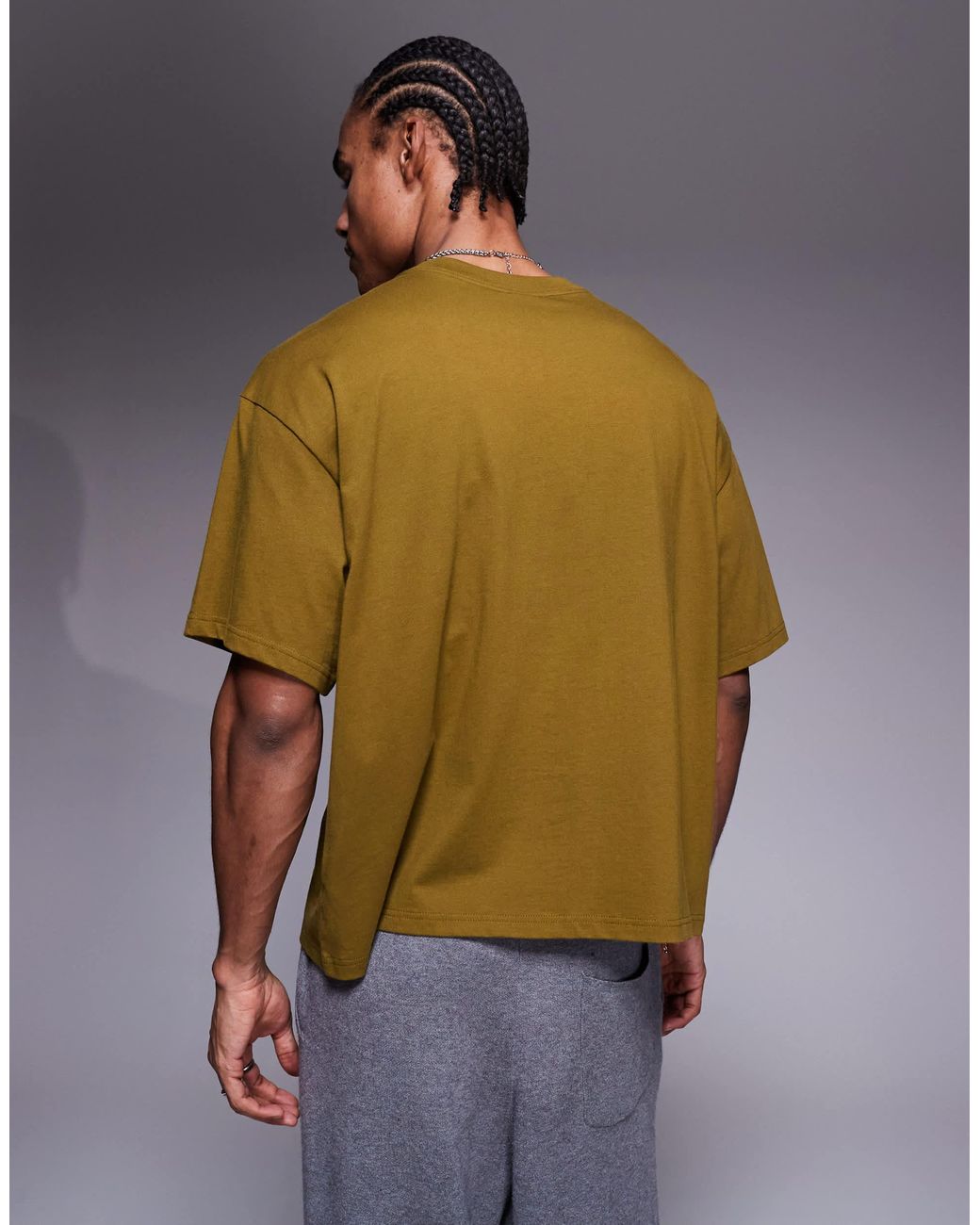 Nike Green Retro Logo Boxy Fit T-Shirt for men