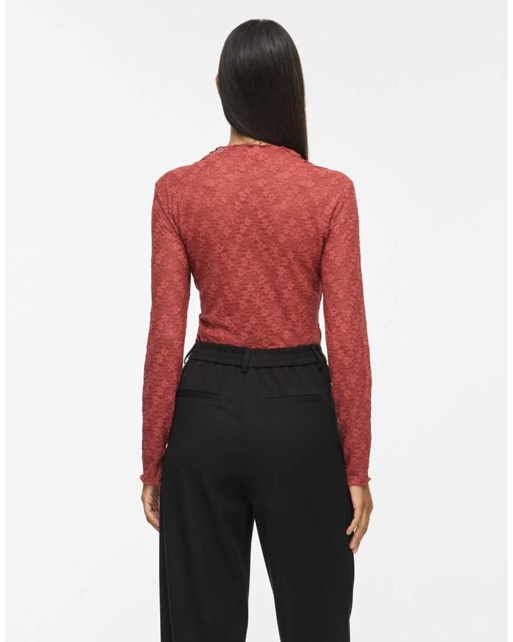 Vila Red Long Sleeved Top