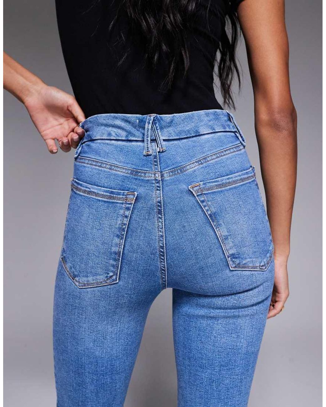 GOOD AMERICAN Blue Always Fits Good Legs Straight Jeans