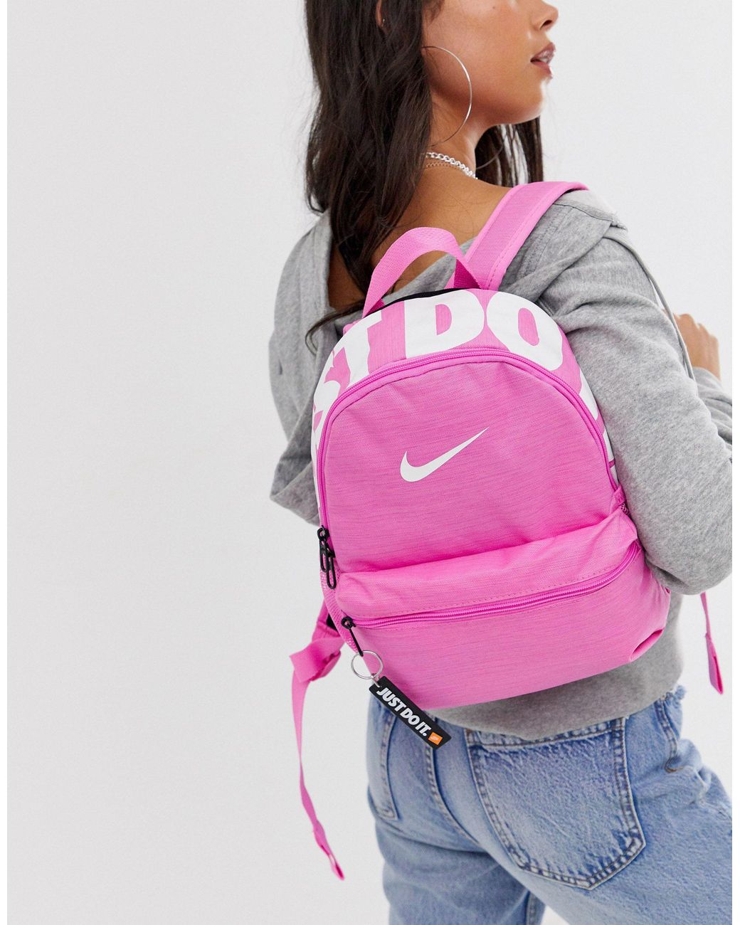 Mochila pequeña en rosa Just Do It Nike de Lona de color Rosa | Lyst