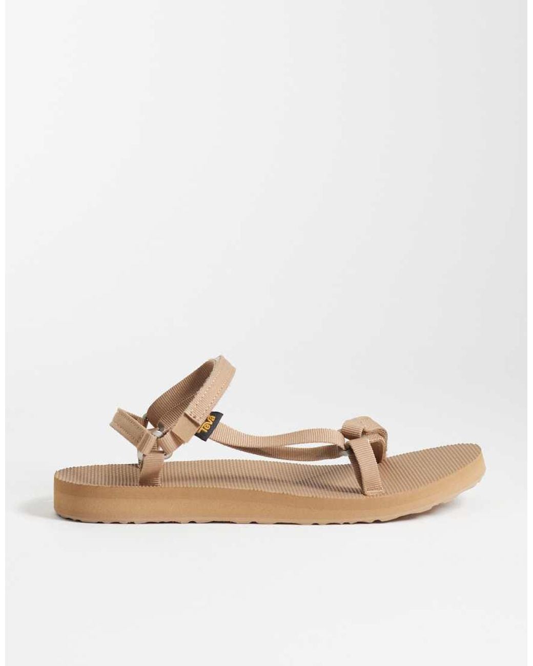 Teva White Original Universal Slim Sandals