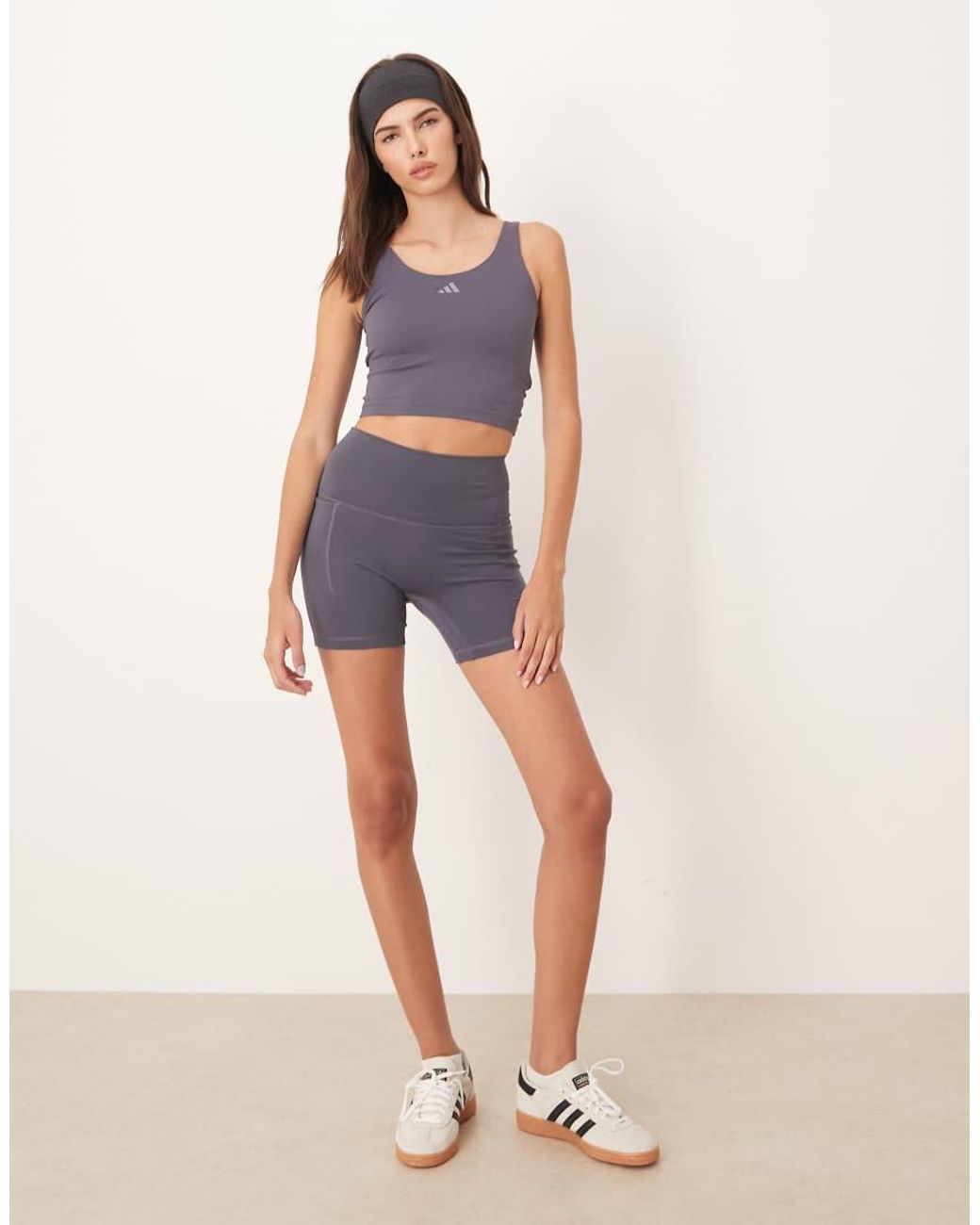 Adidas Originals Blue Three Stripes Studios Tank Top